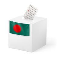 Ballot box with voting paper Bangladesh