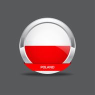 Poland Flag Vector Icon