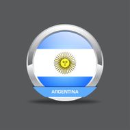 Argentina flag vector icon N2