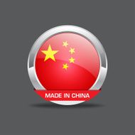 China Flag Vector Icon