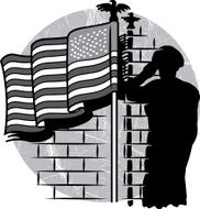 Soldier U S Flag