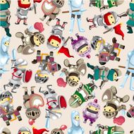 seamless Knight pattern