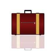 travel bag vector illustration in brown color
