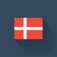 Flat flag of Denmark