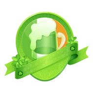 Sticker Green Beer St Patrick&#039;s Day