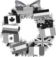 Wreath Of Flags N2