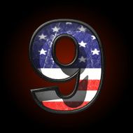 Vector American metal figure 9