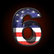 Vector American metal figure 6