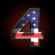 Vector American metal figure 4