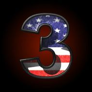 Vector American metal figure 3