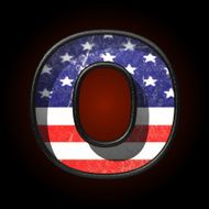 Vector American metal figure o
