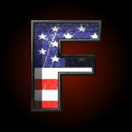 Vector American metal figure f