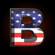Vector American metal figure b
