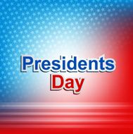 United States of America in President Day background
