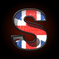 Vector Great Britain cutted figure s