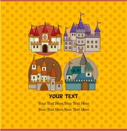 cartoon castle card N25