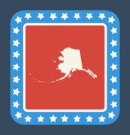 Alaska state button