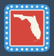 Florida state button