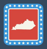 Kentucky state button