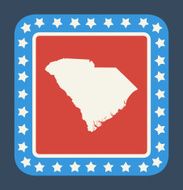 South Carolina state button