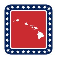 Hawaii state button