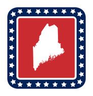 Maine state button N2