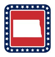 North Dakota state button N2