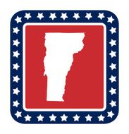 Vermont state button