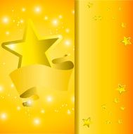 Postcard with a tape star and sequins N5