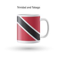 Trinidad and Tobago flag souvenir mug on white background N2