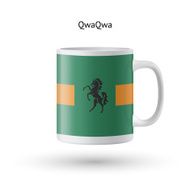 QwaQwa flag souvenir mug on white background N2