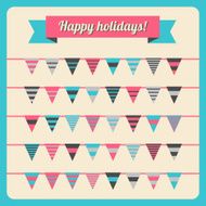 Set of bunting and garland N4