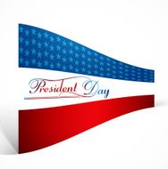 Beautiful Presidents day background united states flag design vector