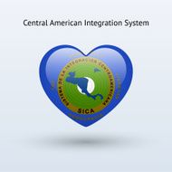 Love Central American Integration System symbol