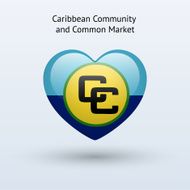Love Caribbean Community and Common Market symbol