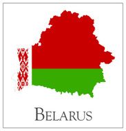 Belarus flag map