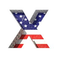 Vector American cutted figure x Paste to any background