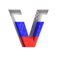 Vector Russian cutted figure v Paste to any background