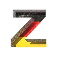 Vector Germany cutted figure z