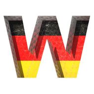 Vector Germany cutted figure w