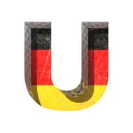 Vector Germany cutted figure u