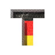 Vector Germany cutted figure t