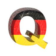 Vector Germany cutted figure q