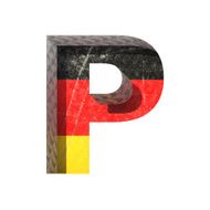 Vector Germany cutted figure p
