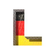 Vector Germany cutted figure l