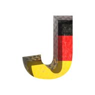 Vector Germany cutted figure j