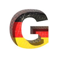 Vector Germany cutted figure g