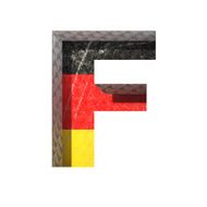Vector Germany cutted figure f