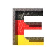 Vector Germany cutted figure e