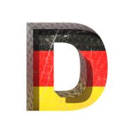 Vector Germany cutted figure d